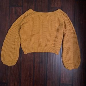 Peasant sleeves sweater